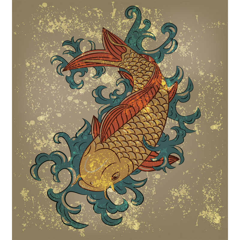 Koi Fish Art Duvet Cover Set