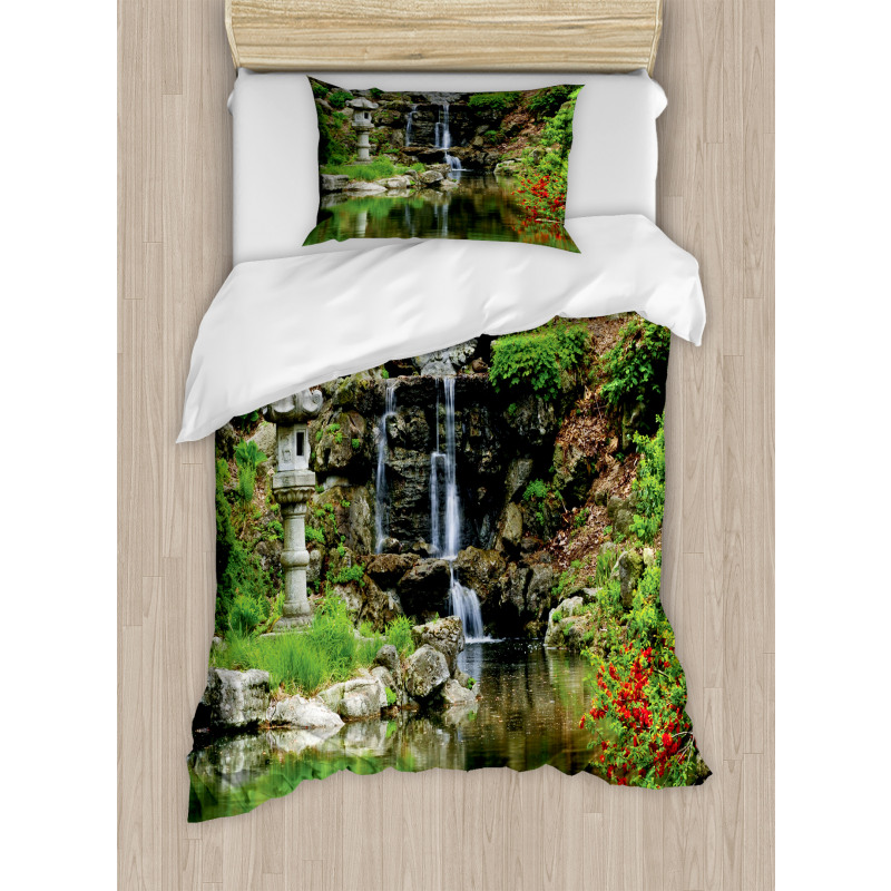 Waterfall Garden Duvet Cover Set