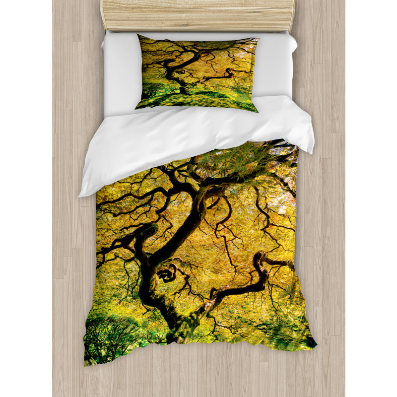 Large Maple with River Duvet Cover Set