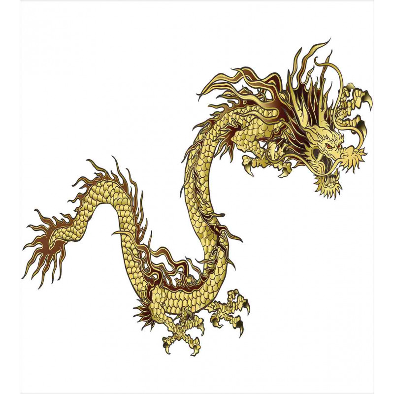 Fire Dragon Astrology Duvet Cover Set