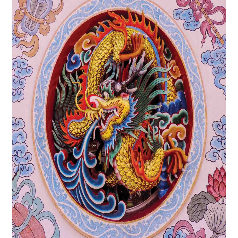 Chinese Dragon Mythical Duvet Cover Set