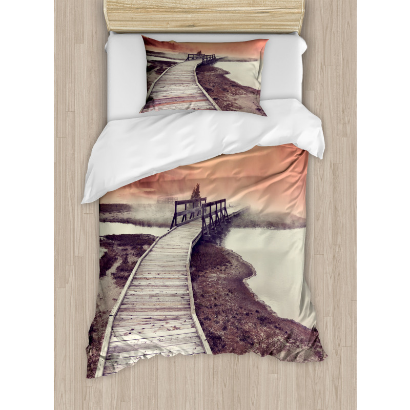 Pathway Deck Park Duvet Cover Set