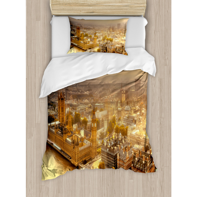 London Aerial Scenery Duvet Cover Set