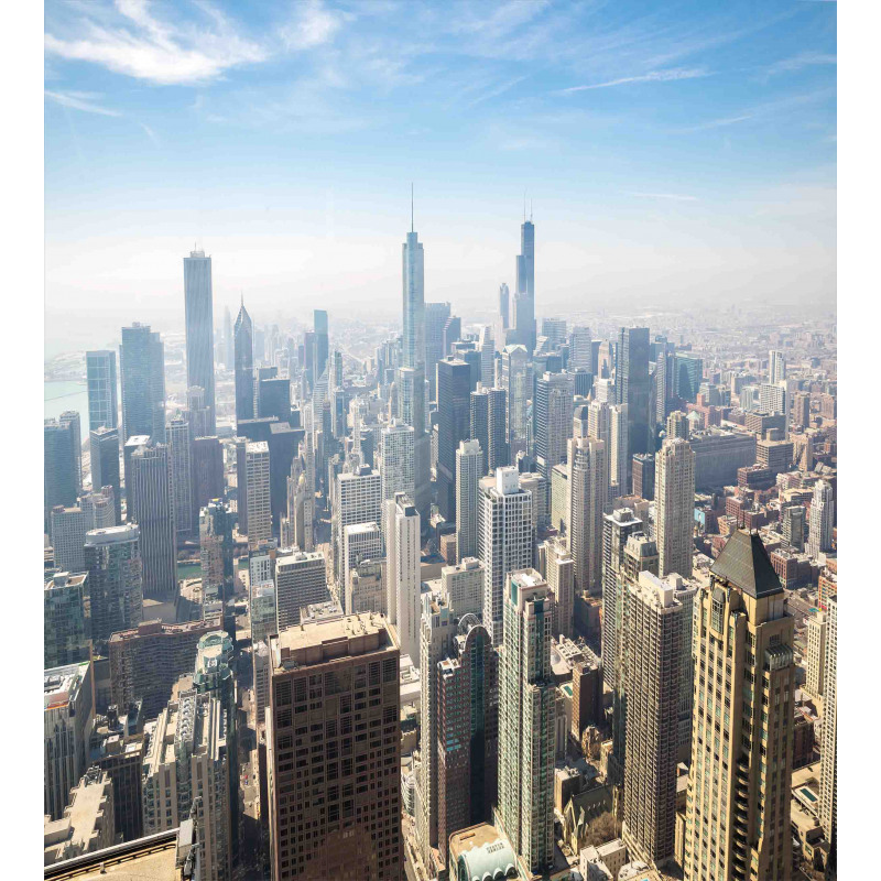Chicago Aerial View Duvet Cover Set