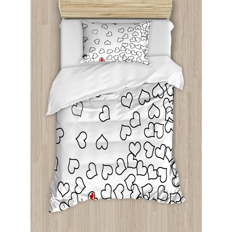 Wedding Heart Shape Duvet Cover Set