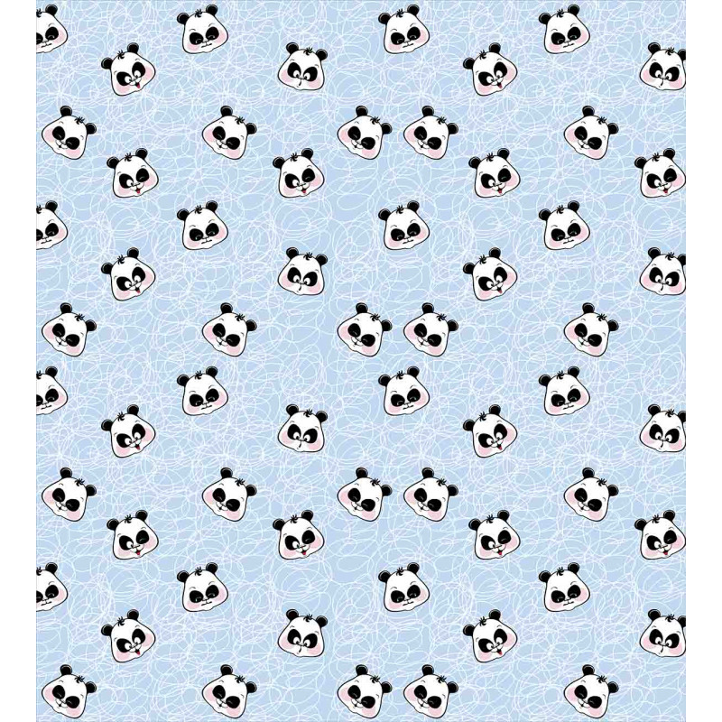 Funny Cartoon Panda Baby Duvet Cover Set
