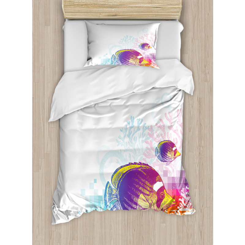 Fish Sea Theme Duvet Cover Set