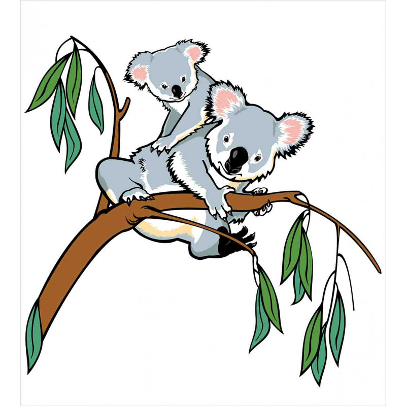 Koala Eucalyptus Duvet Cover Set