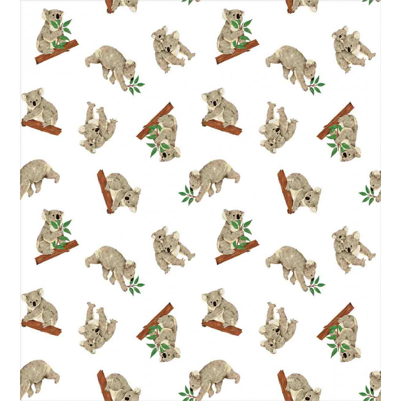 Baby Koala Pattern Duvet Cover Set