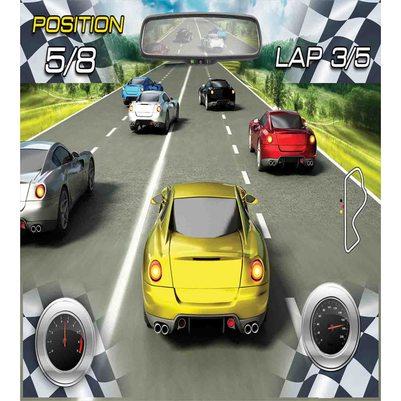 Sports Racing Theme Duvet Cover Set
