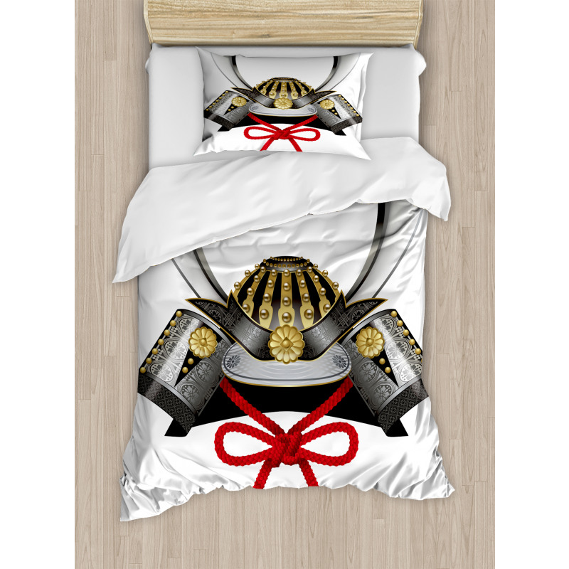 Samurai Kabuto Mask Duvet Cover Set