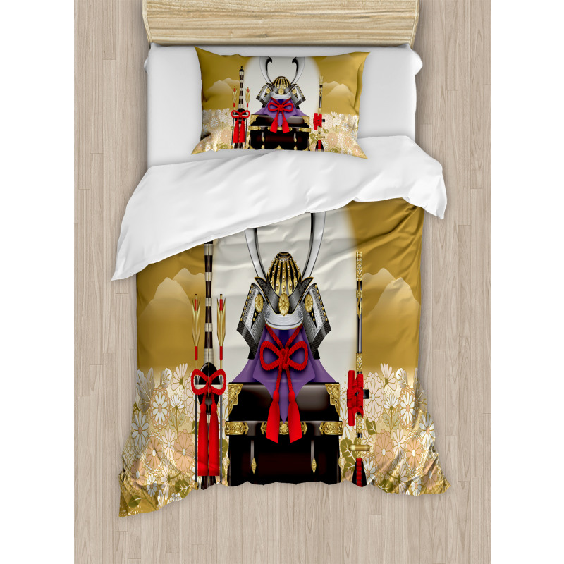 Archer Cemetery Flower Duvet Cover Set