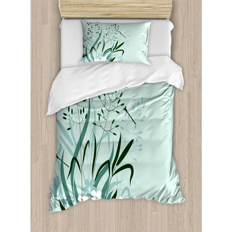 Dragonflies Wild Grass Duvet Cover Set