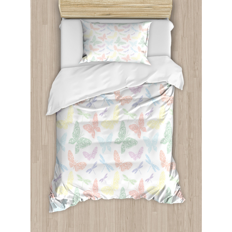 Butterfly Dragonfly Duvet Cover Set