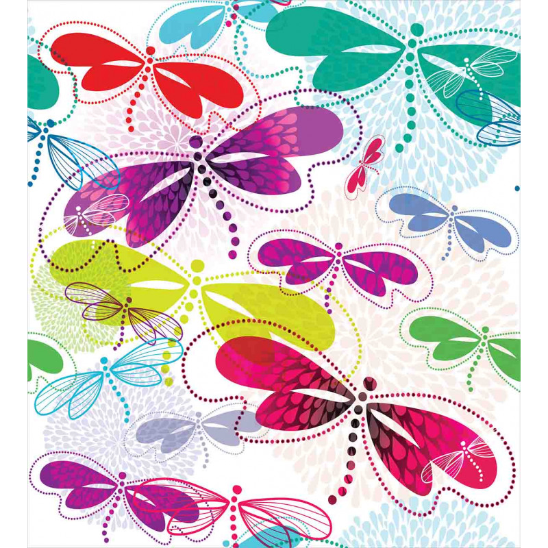 Hydrangea Dragonflies Duvet Cover Set