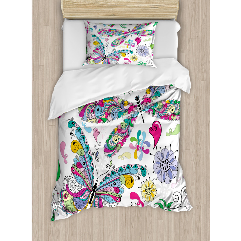 Paisley Dragonfly Duvet Cover Set