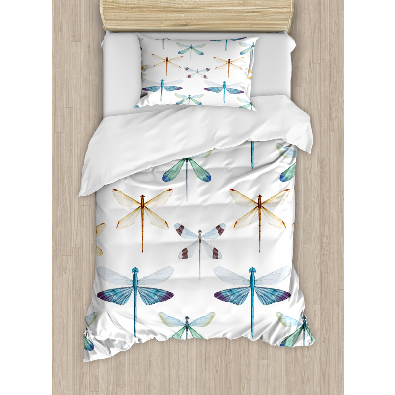 Regular Lines Insects Duvet Cover Set