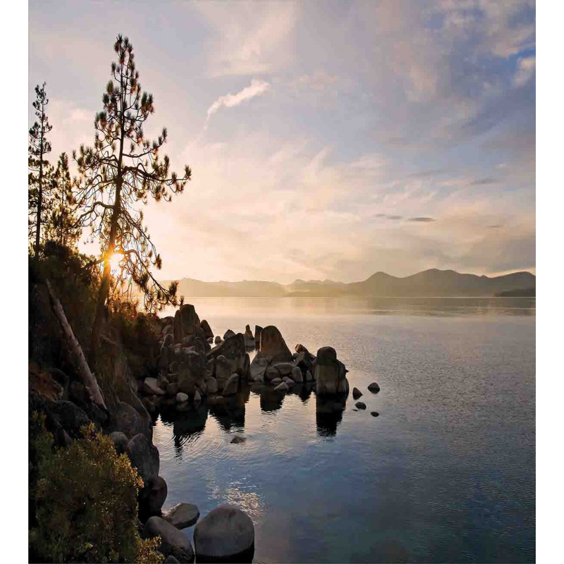 Lake Tahoe at Sunset Duvet Cover Set