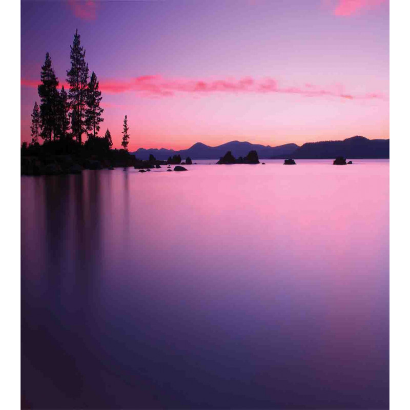 Hazy Calm Lake Tahoe Duvet Cover Set