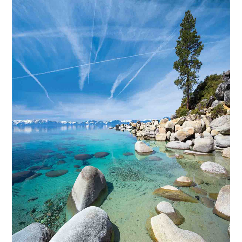 Coastal Tropical Tahoe Duvet Cover Set