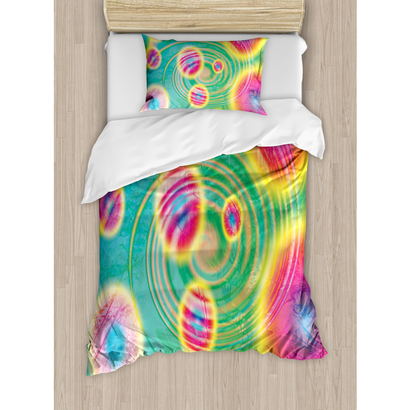 Outer Space Retro Duvet Cover Set