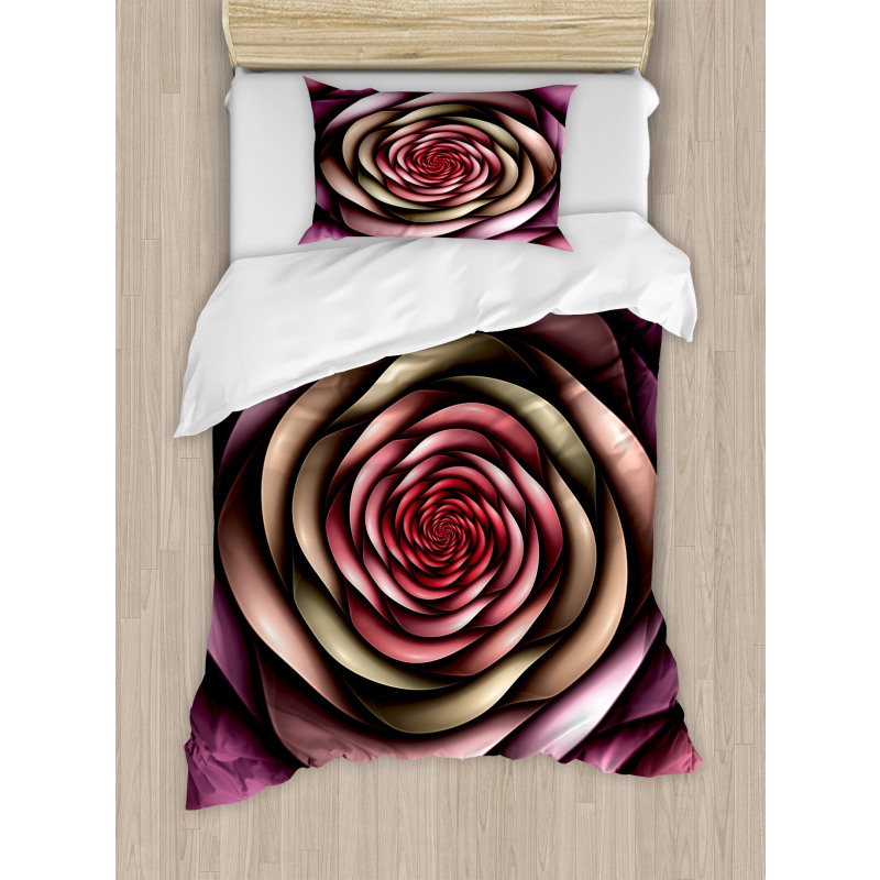 Rose Petals Modern Art Duvet Cover Set