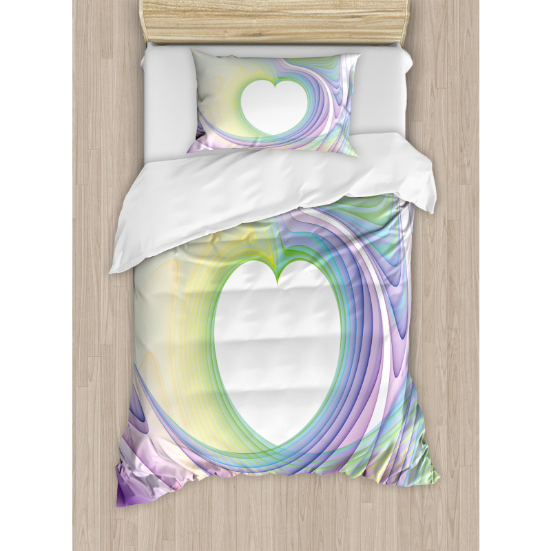 Heart Colorful Duvet Cover Set