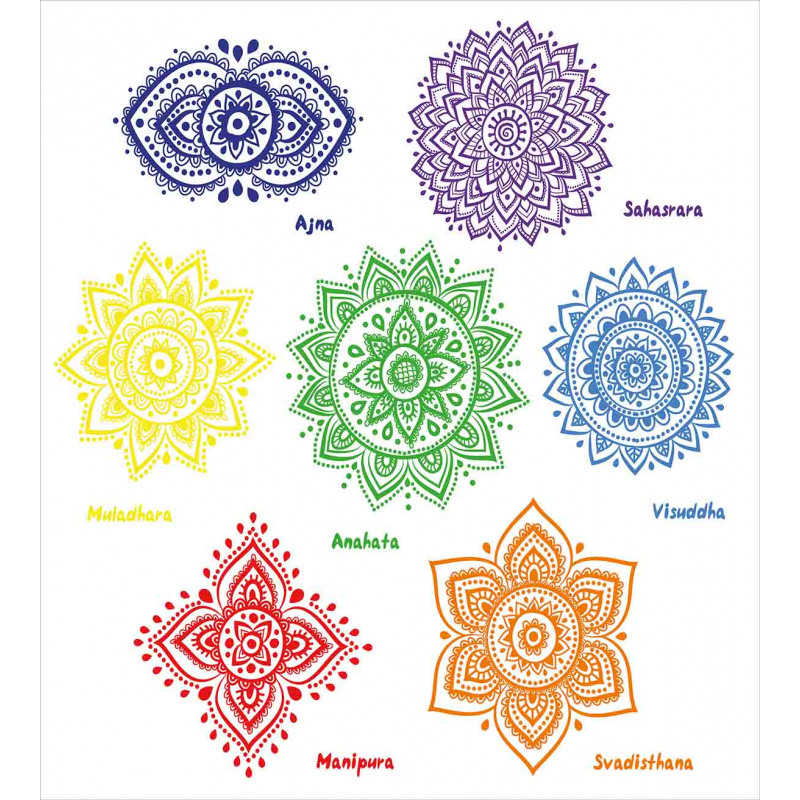 Colorful Chakra Duvet Cover Set