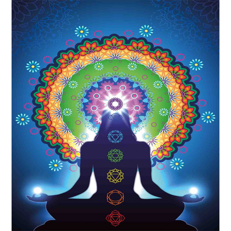 Mandala Chakra Yoga Duvet Cover Set