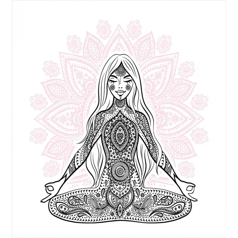 Meditation Lotus Mandala Duvet Cover Set