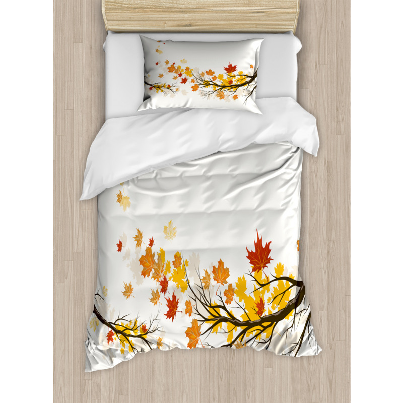 Seasonal Tree Branches Autumn Duvet Cover Set