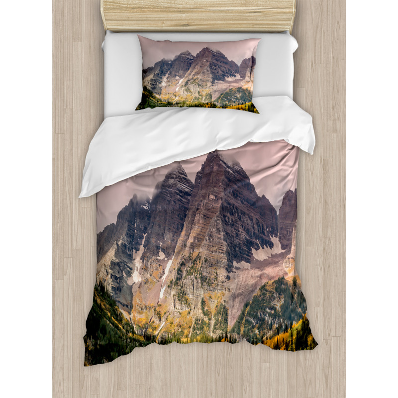 Mountain Forest Scenery Duvet Cover Set