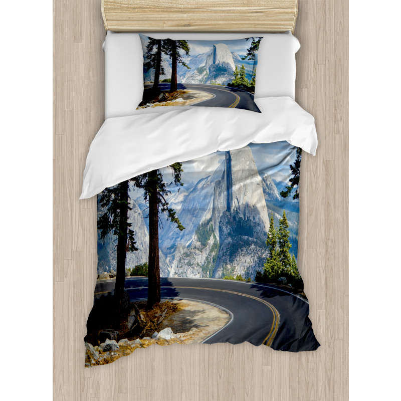 Mountain Road Landscape Duvet Cover Set