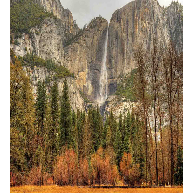 Yosemite Falls Trees Duvet Cover Set