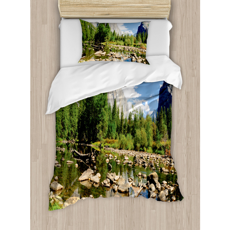 Yosemite Forest River Duvet Cover Set