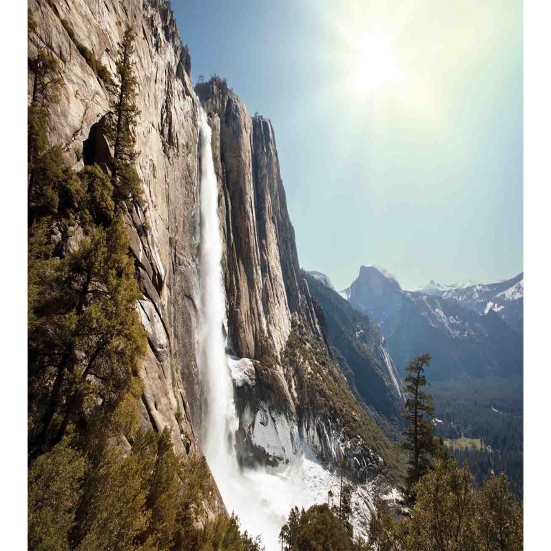 Yosemite Falls Mountain Duvet Cover Set