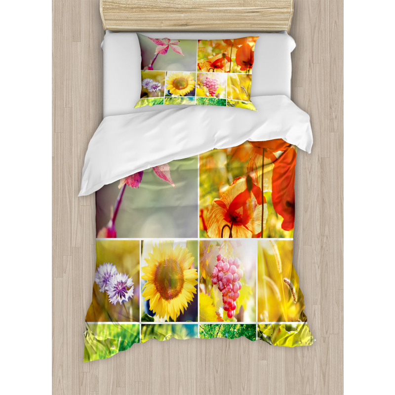 Flower Countryside View Duvet Cover Set