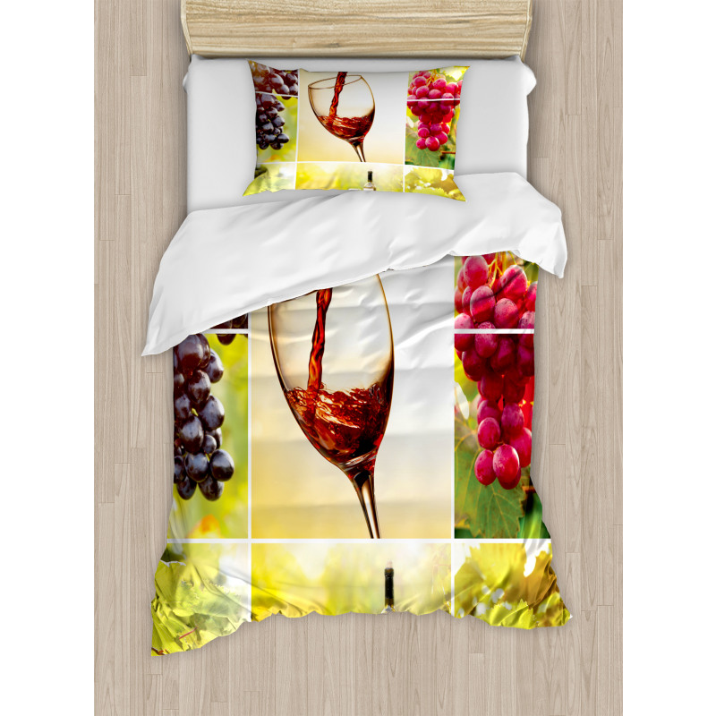 Vineyard Grape Harvest Duvet Cover Set
