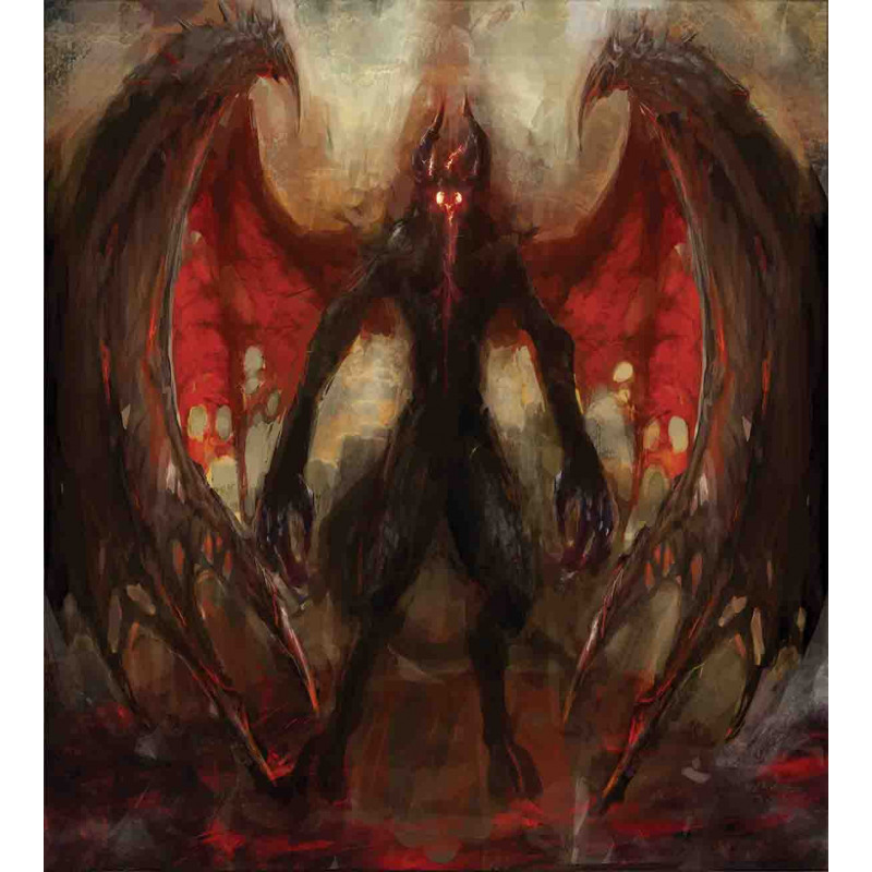 Devil Wings Flame Duvet Cover Set