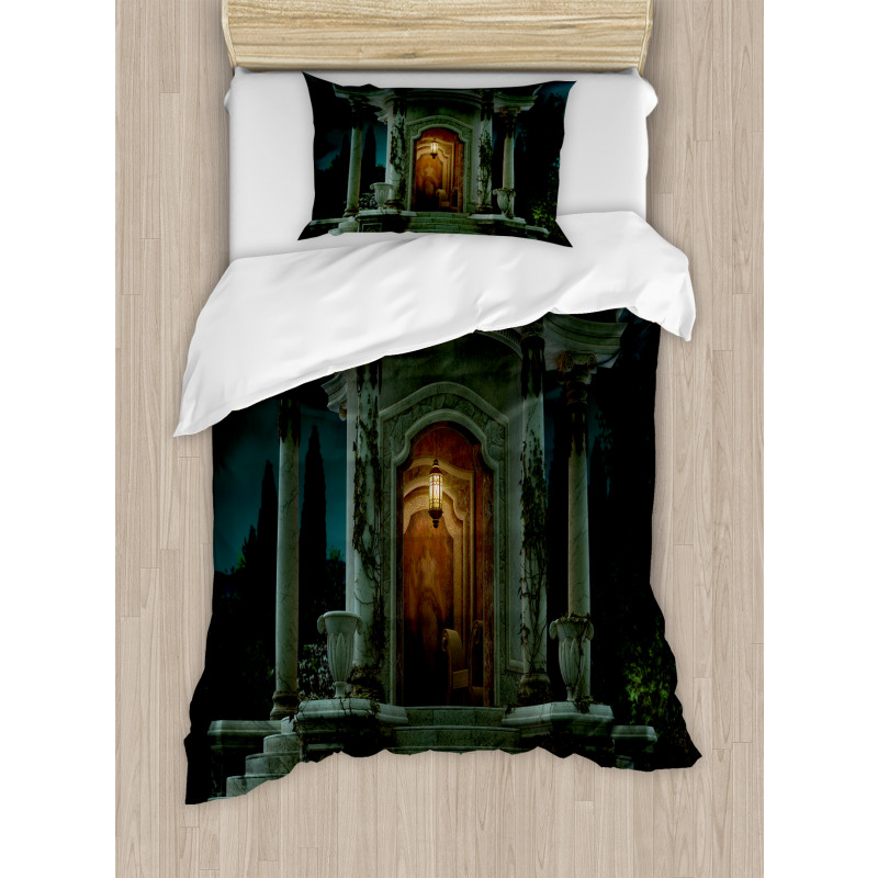 Roman Pavilion Mystic Duvet Cover Set