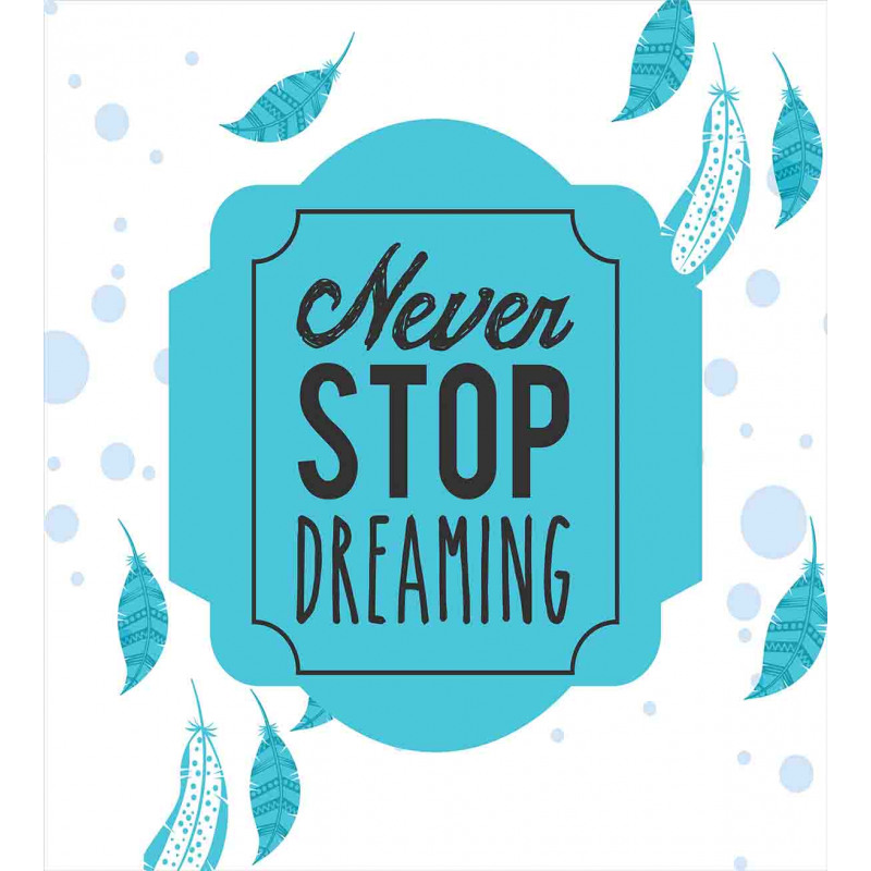 Never Stop Dreaming Words Duvet Cover Set