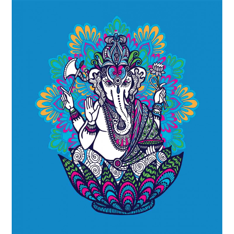 Elephant Mandala Pattern Duvet Cover Set