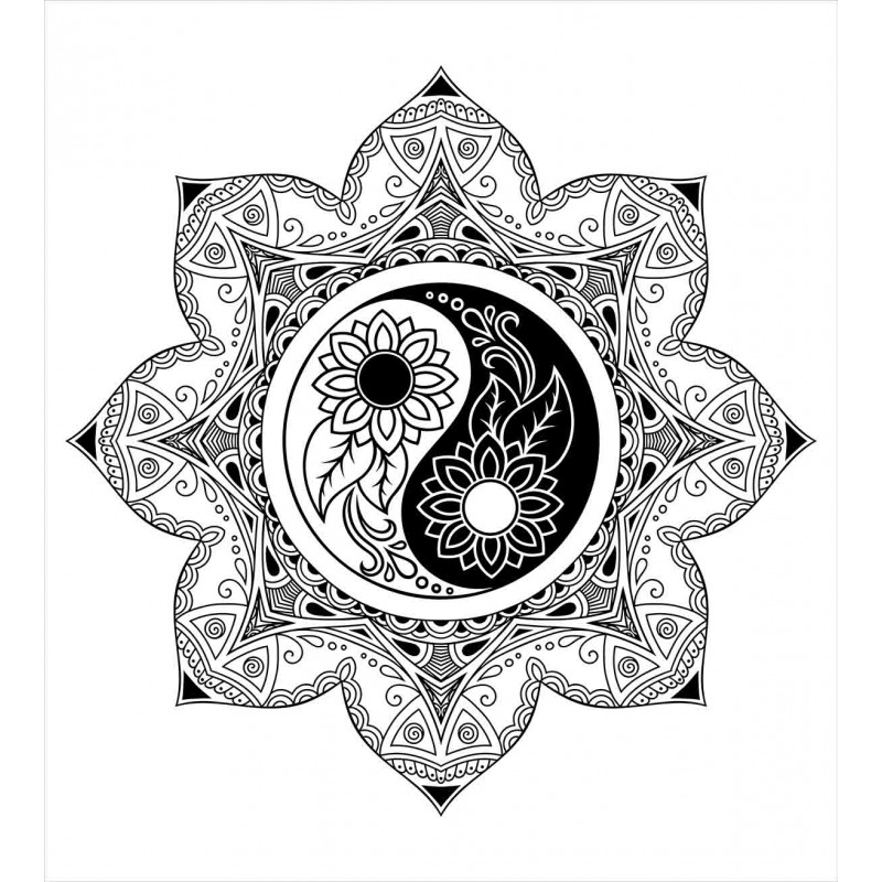 Boho Mandala Sign Duvet Cover Set