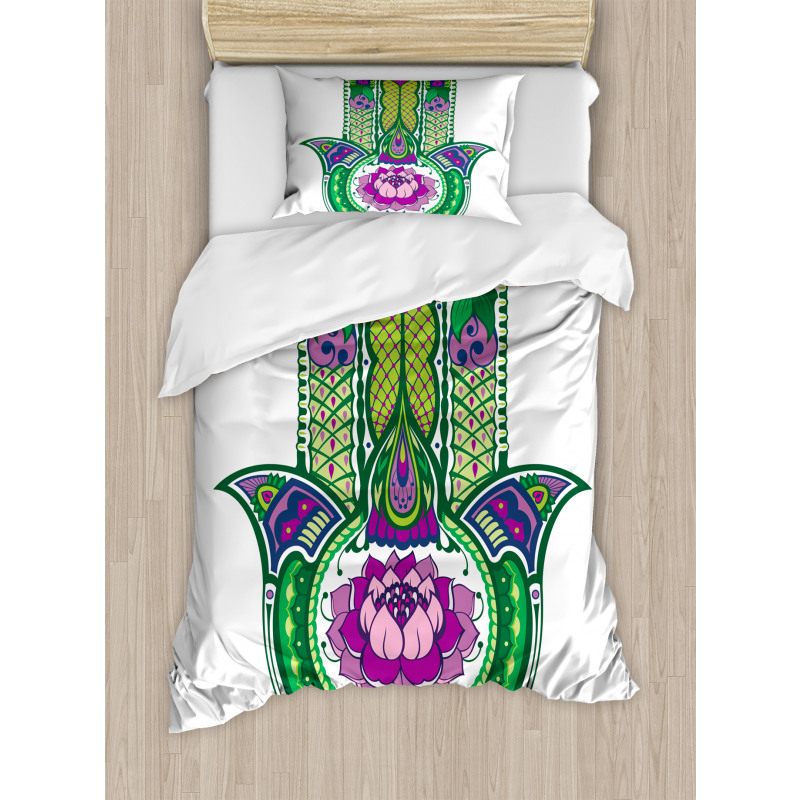 Lotus Flower Duvet Cover Set