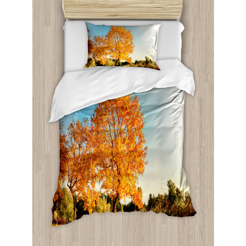 Maple Tree in Autumn Duvet Cover Set