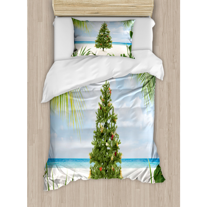 Holiday Party Tree Duvet Cover Set