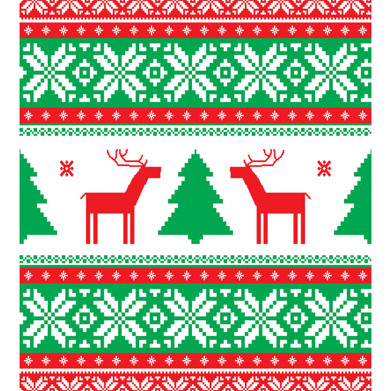 Holiday Season Deer Duvet Cover Set