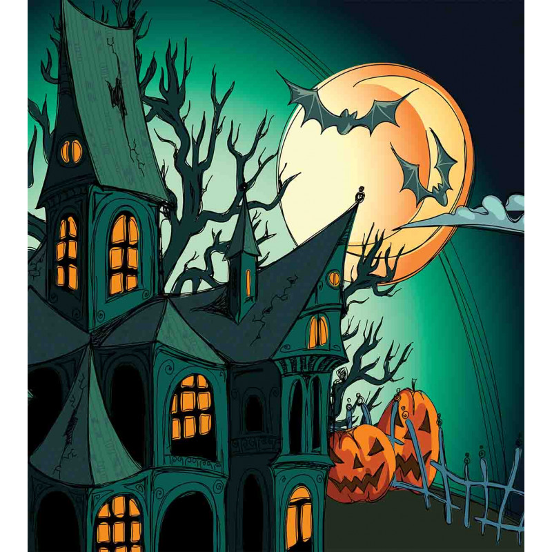 Halloween Haunted Castle Duvet Cover Set