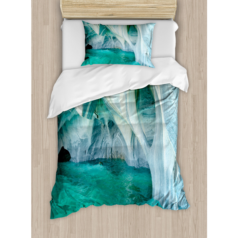 Marble Caves Lake Duvet Cover Set