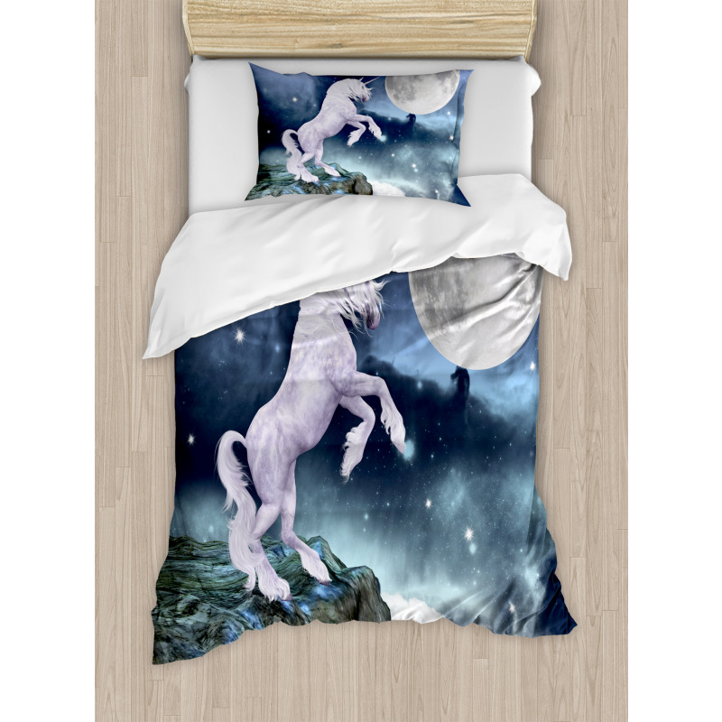 Rock up Cliffs Image Duvet Cover Set